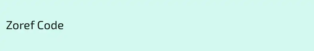 Zoref Code